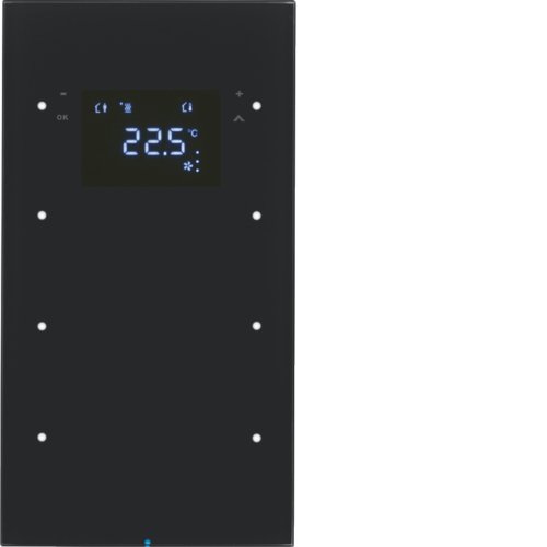 Скляний сенсор 3-кан. з регул.темп-ри, чорний, TS Sensor R.1