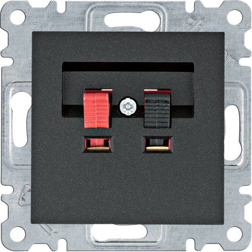 Розетка акустична Lumina, чорна Розетка акустична Lumina, чорна