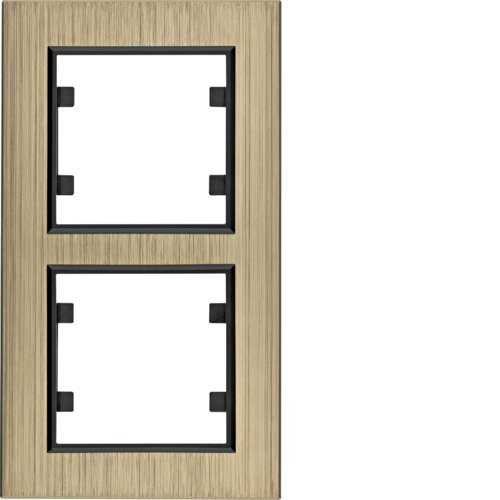 Рамка 2Х вертикальна, Lumina-Passion, бронзовий алюміній Рамка 2Х вертикальна, Lumina-Passion, бронзовий алюміній