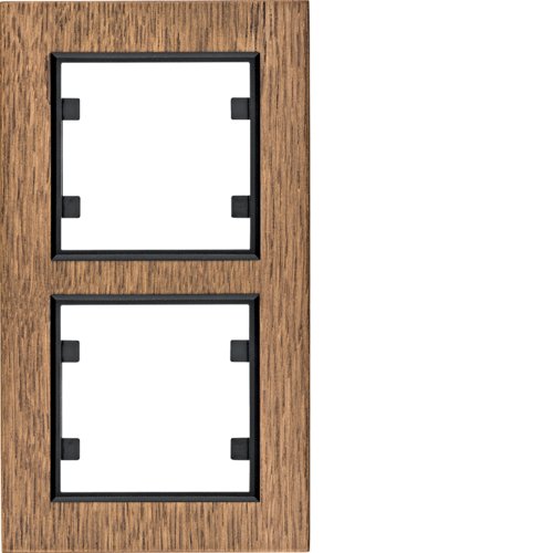 Рамка 2Х вертикальна, Lumina-Passion,  дерево дуб