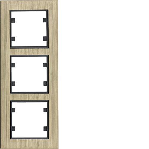 Рамка 3Х вертикальна, Lumina-Passion, бронзовий алюміній Рамка 3Х вертикальна, Lumina-Passion, бронзовий алюміній