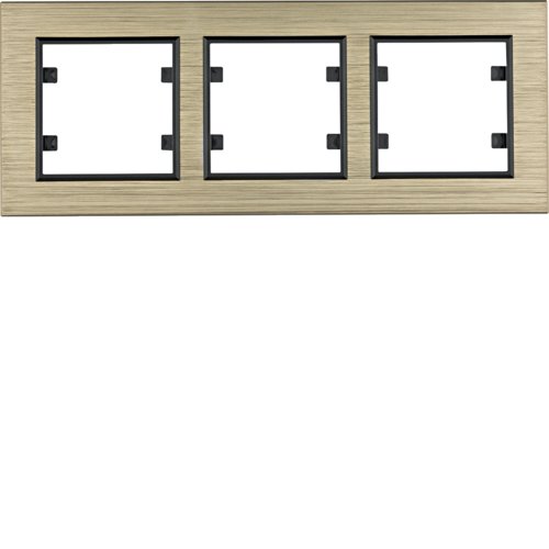Рамка 3Х горизонтальна, Lumina-Passion, бронзовий алюміній Рамка 3Х горизонтальна, Lumina-Passion, бронзовий алюміній