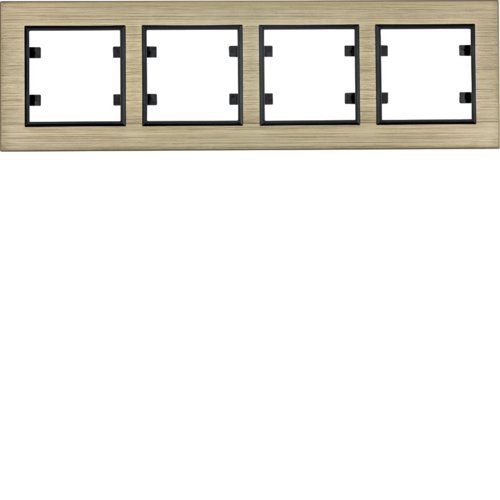 Рамка 4Х горизонтальна, Lumina-Passion, бронзовий алюміній Рамка 4Х горизонтальна, Lumina-Passion, бронзовий алюміній