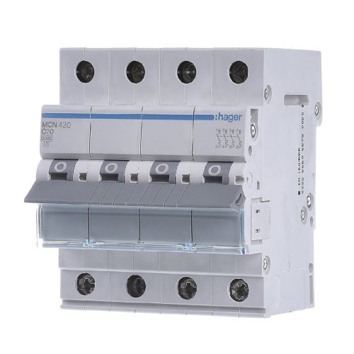 Автоматический выключатель 4P, In=20A, «C», 6kA, 4м., MCN420