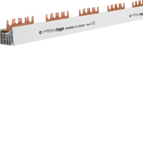 Шина вилочная 4-полюсная на 57 мод. 16mm² KDN480B
