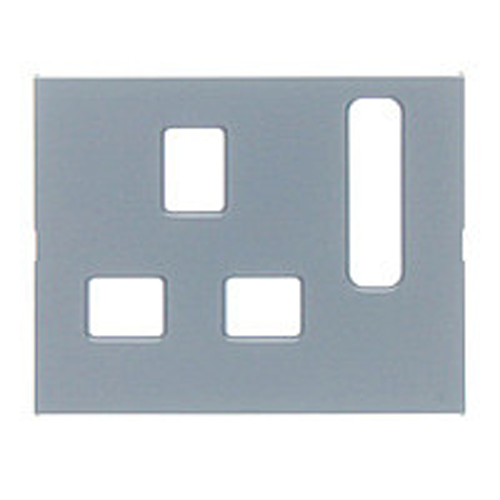 Панель до розетки UK-стандарту з вимикачем алюмінієвий лак, K.5 3313077013