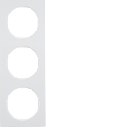 Рамка 3Х пластик/пол.білизна, R.3