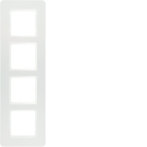 Рамка 4Х пластикова полярна білизна, Q.7 Berker 10146189