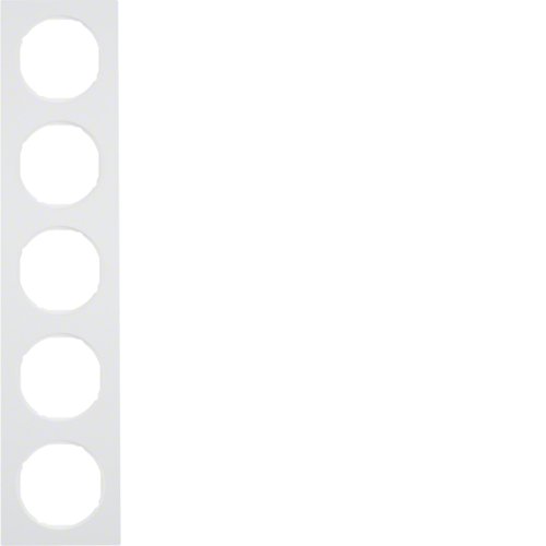 Рамка 5Х пластик/пол.білизна, R.3