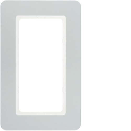 Рамка 1Х з великим отвором пластикова алюміній, Q.7 Berker 13096184