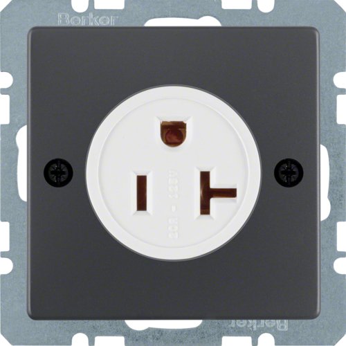 Розетка USA/CANADA NEMA 5-20 R, 20А/125В, антрацит, Q.x Berker 41686086
