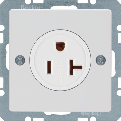 Розетка USA/CANADA NEMA 5-20 R, 20А/125В, полярна білизна, Q.x Berker 41686089