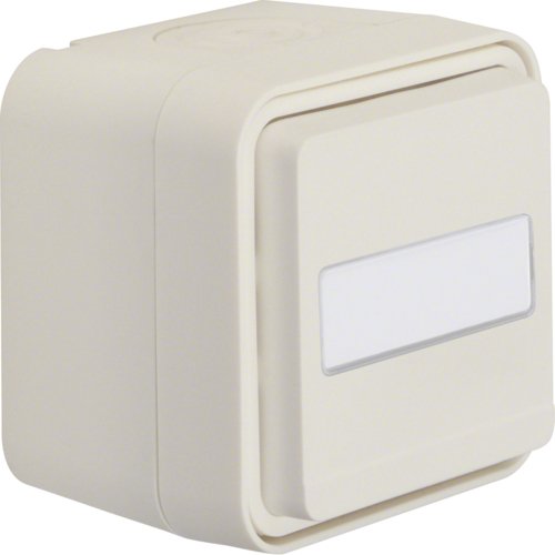 Розетка з з/к, поле д/надпису, IP55, пол.біла, 16А/250В W.1 Berker 47413512