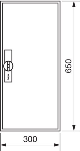 Щит Univers IP44/II 650x300x161мм порожній