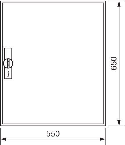 Щит Univers IP44/II 650x550x161мм порожній