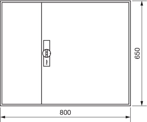 Щит Univers IP44/II 650x800x161мм порожній