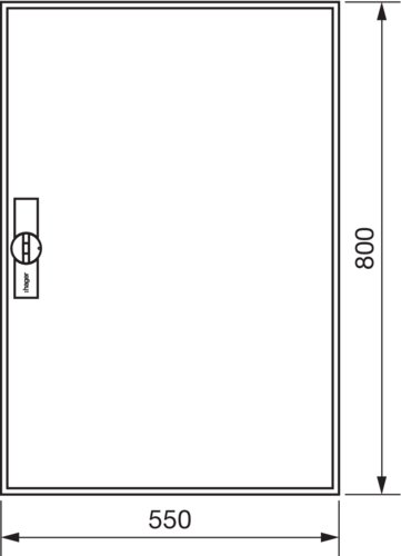 Щит Univers IP44/II 800x550x161мм порожній