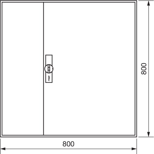 Щит Univers IP44/II 800x800x161мм порожній