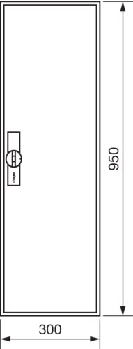 Щит Univers IP44/II 950x300x161мм порожній