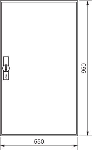 Щит Univers IP44/II 950x550x161мм порожній