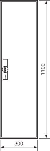 Щит Univers IP44/II 1100x300x161мм порожній